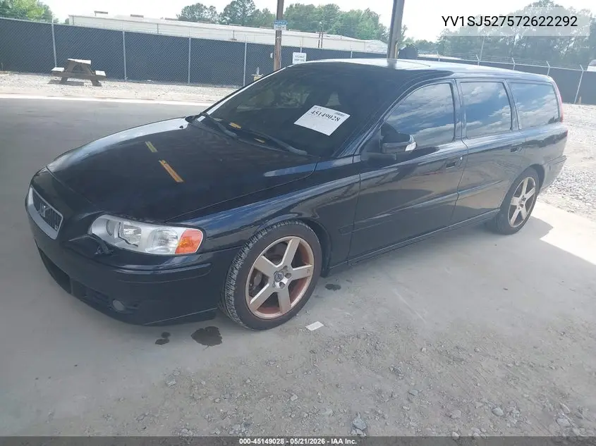 2007 Volvo V70 R VIN: YV1SJ527572622292 Lot: 45149028
