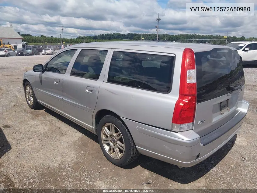 2007 Volvo V70 2.4 VIN: YV1SW612572650980 Lot: 45327861