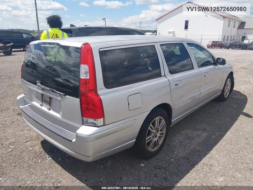 2007 Volvo V70 2.4 VIN: YV1SW612572650980 Lot: 45327861