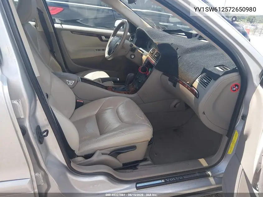 2007 Volvo V70 2.4 VIN: YV1SW612572650980 Lot: 45327861