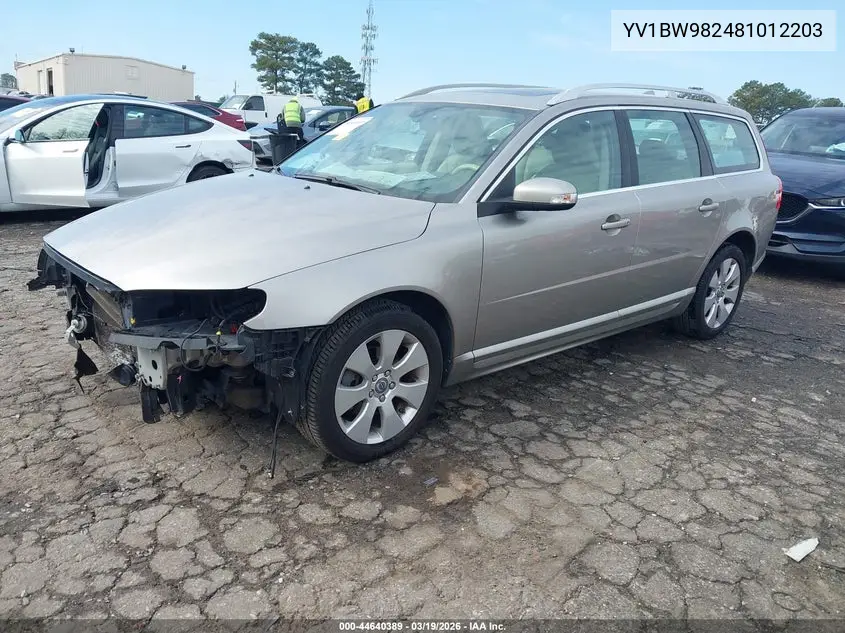 2008 Volvo V70 3.2 VIN: YV1BW982481012203 Lot: 44640389