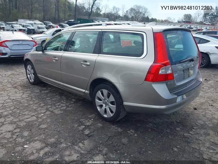 2008 Volvo V70 3.2 VIN: YV1BW982481012203 Lot: 44640389