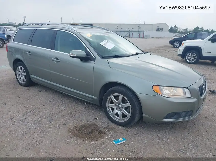 2008 Volvo V70 3.2 VIN: YV1BW982081045697 Lot: 45028380