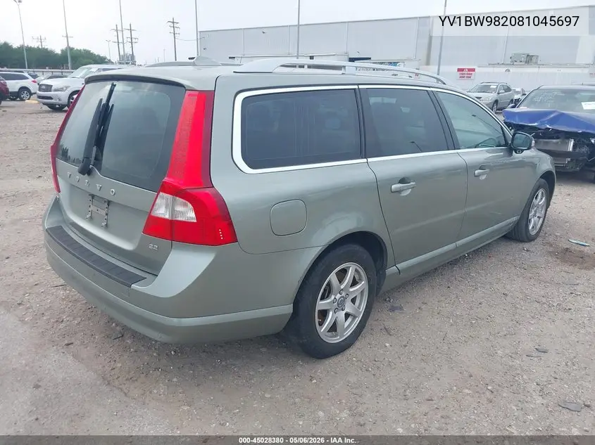 2008 Volvo V70 3.2 VIN: YV1BW982081045697 Lot: 45028380