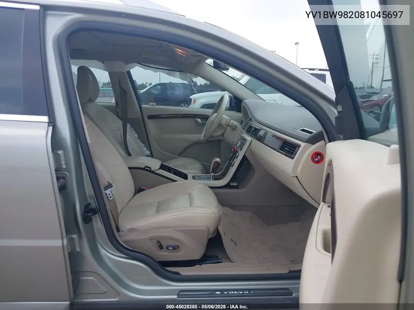 2008 Volvo V70 3.2 VIN: YV1BW982081045697 Lot: 45028380