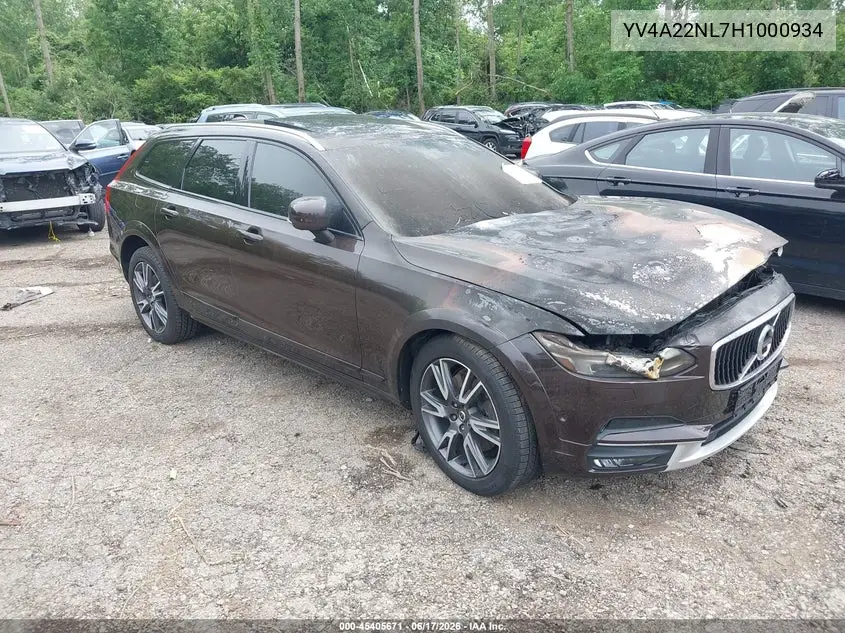 2017 Volvo V90 Cross Country T6 VIN: YV4A22NL7H1000934 Lot: 45405671