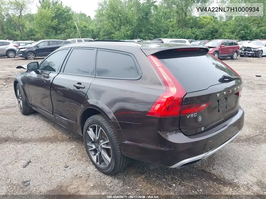 2017 Volvo V90 Cross Country T6 VIN: YV4A22NL7H1000934 Lot: 45405671