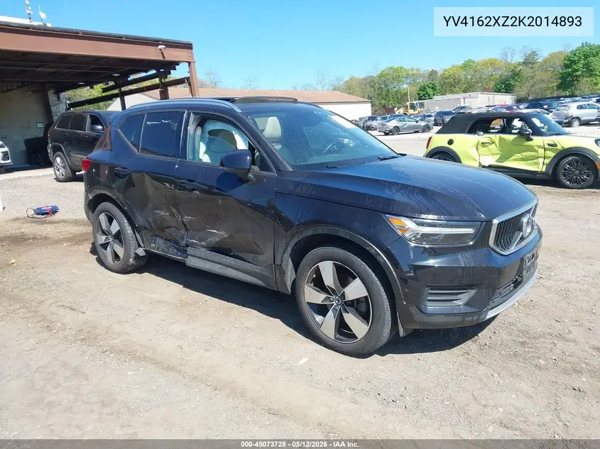 2019 Volvo Xc40 T5 Momentum/T5 R-Design VIN: YV4162XZ2K2014893 Lot: 45073728