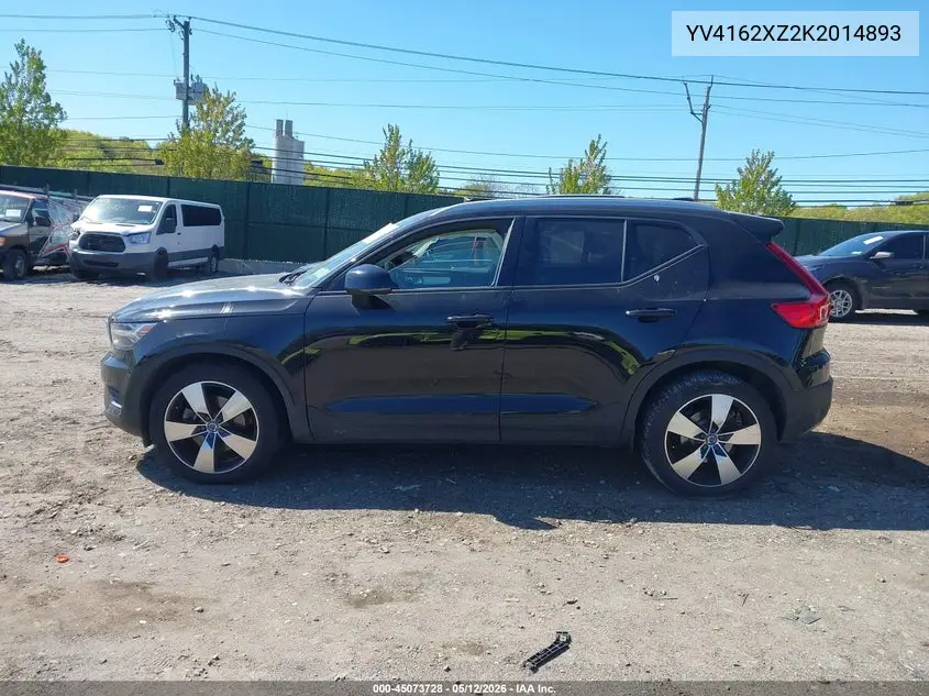 2019 Volvo Xc40 T5 Momentum/T5 R-Design VIN: YV4162XZ2K2014893 Lot: 45073728