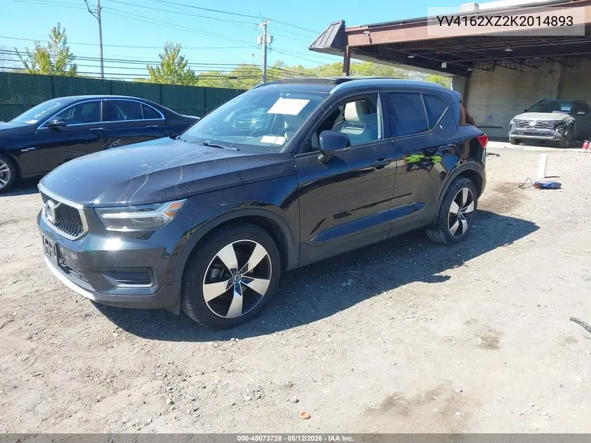 2019 Volvo Xc40 T5 Momentum/T5 R-Design VIN: YV4162XZ2K2014893 Lot: 45073728