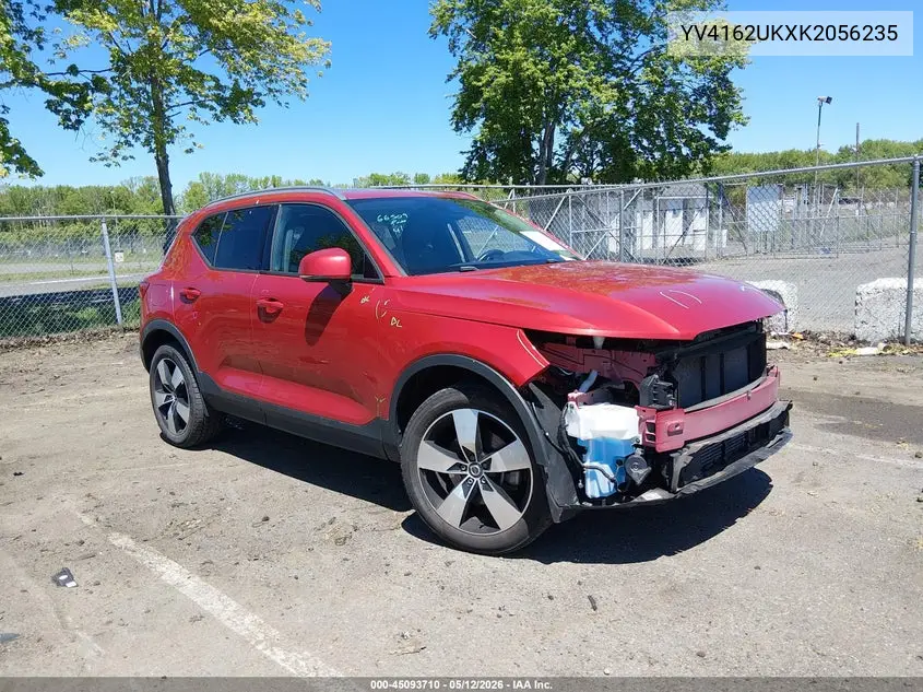 2019 Volvo Xc40 T5 Momentum VIN: YV4162UKXK2056235 Lot: 45093710