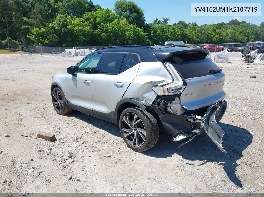 2019 Volvo Xc40 T5 R-Design VIN: YV4162UM1K2107719 Lot: 45146443