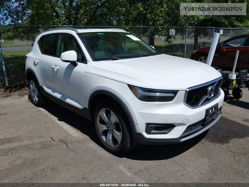 2019 Volvo Xc40 T5 Momentum VIN: YV4162UK8K2060929 Lot: 45175781