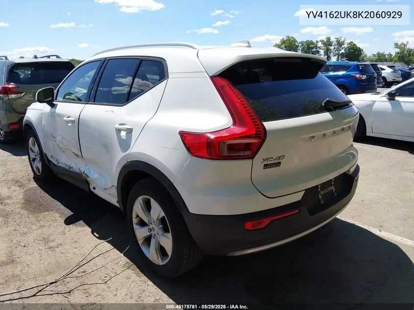 2019 Volvo Xc40 T5 Momentum VIN: YV4162UK8K2060929 Lot: 45175781