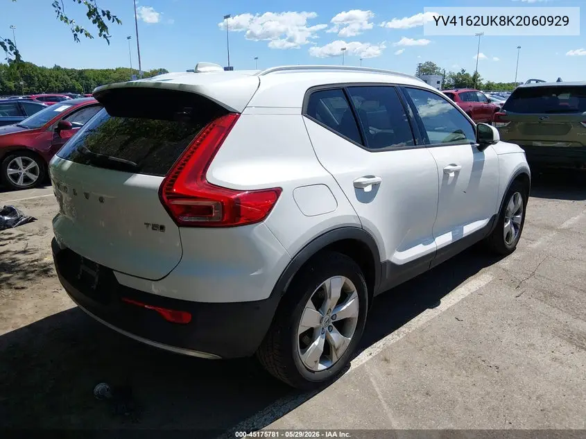 2019 Volvo Xc40 T5 Momentum VIN: YV4162UK8K2060929 Lot: 45175781