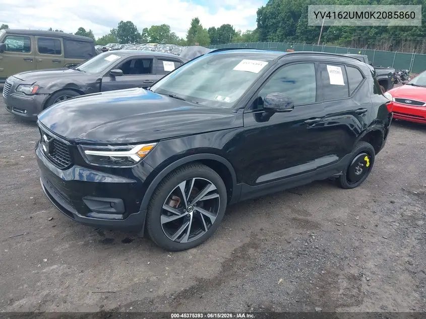 2019 Volvo Xc40 T5 R-Design VIN: YV4162UM0K2085860 Lot: 45375393