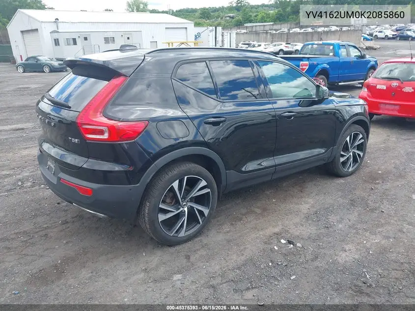 2019 Volvo Xc40 T5 R-Design VIN: YV4162UM0K2085860 Lot: 45375393