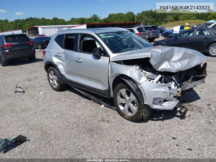 2019 Volvo Xc40 T5 Momentum VIN: YV4162UK4K2143323 Lot: 45453099