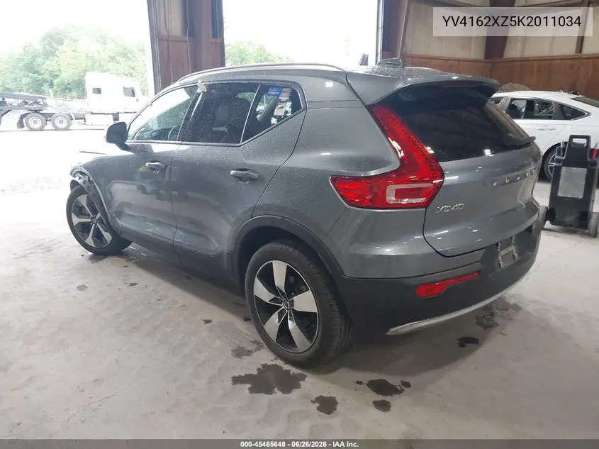 2019 Volvo Xc40 T5 Momentum/T5 R-Design VIN: YV4162XZ5K2011034 Lot: 45465648