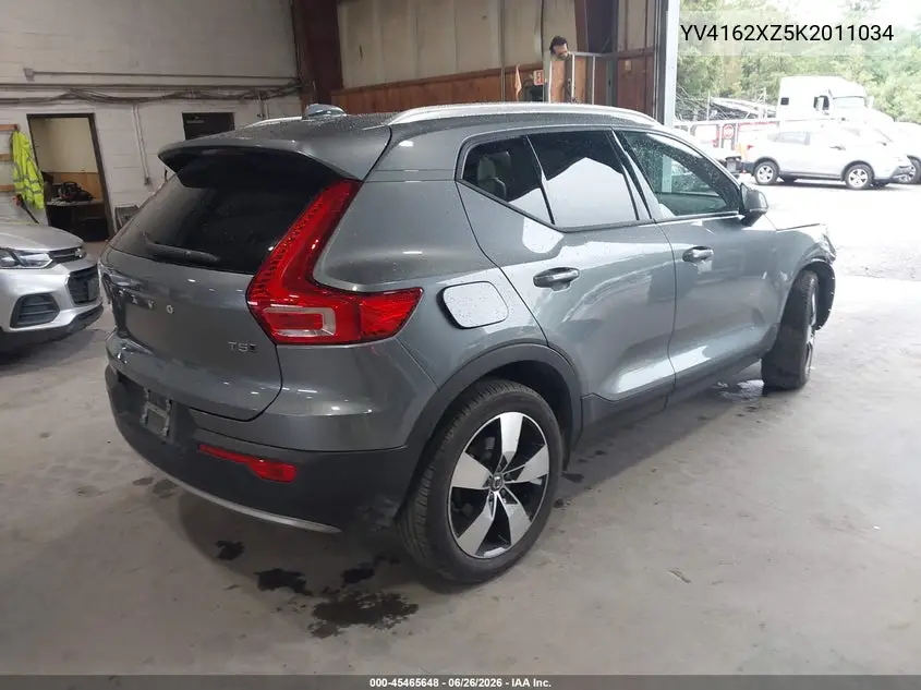 2019 Volvo Xc40 T5 Momentum/T5 R-Design VIN: YV4162XZ5K2011034 Lot: 45465648