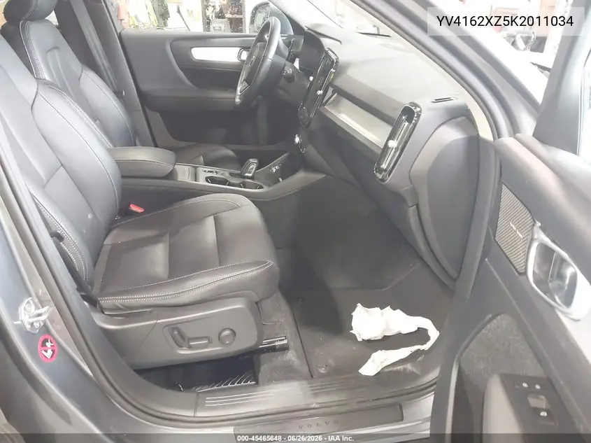 2019 Volvo Xc40 T5 Momentum/T5 R-Design VIN: YV4162XZ5K2011034 Lot: 45465648