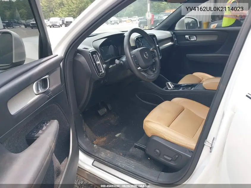 2019 Volvo Xc40 T5 Inscription VIN: YV4162UL0K2114023 Lot: 45483330