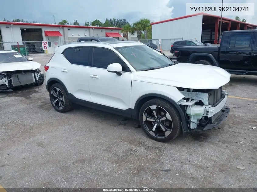 2019 Volvo Xc40 T5 Inscription VIN: YV4162UL9K2134741 Lot: 45509140