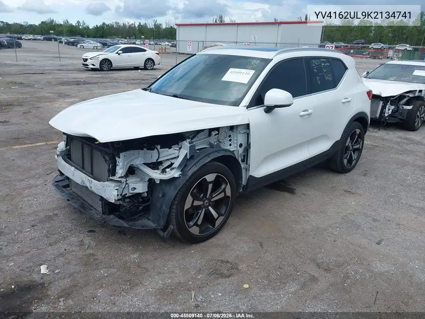 2019 Volvo Xc40 T5 Inscription VIN: YV4162UL9K2134741 Lot: 45509140