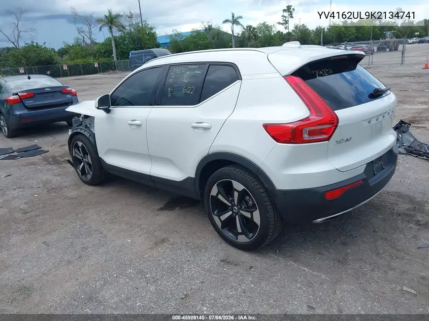 2019 Volvo Xc40 T5 Inscription VIN: YV4162UL9K2134741 Lot: 45509140