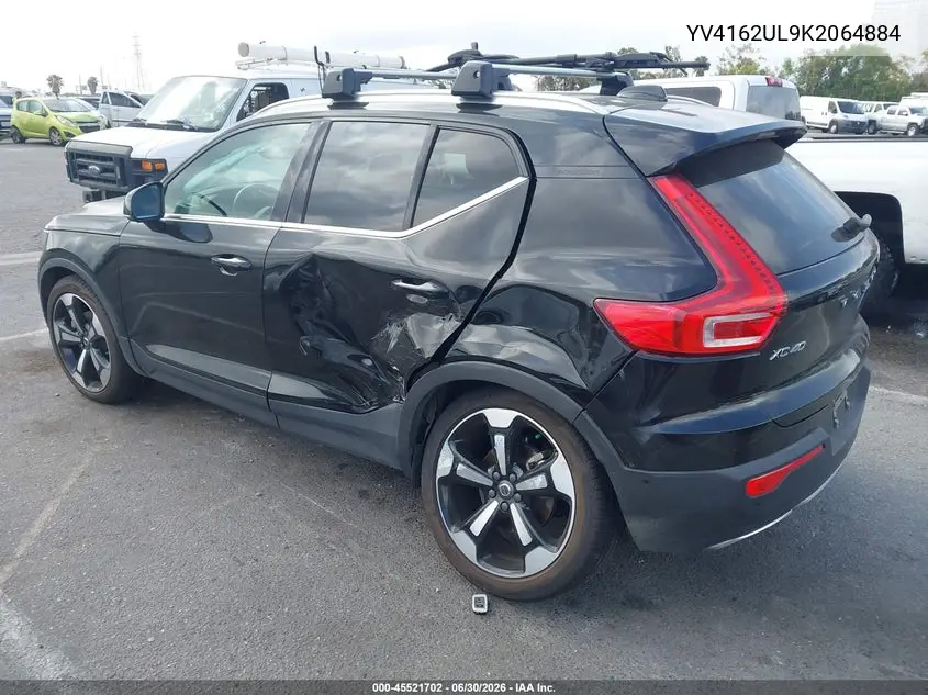 2019 Volvo Xc40 T5 Inscription VIN: YV4162UL9K2064884 Lot: 45521702