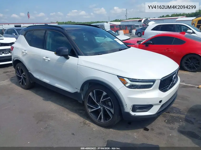 2019 Volvo Xc40 T5 R-Design VIN: YV4162UM4K2094299 Lot: 45552422