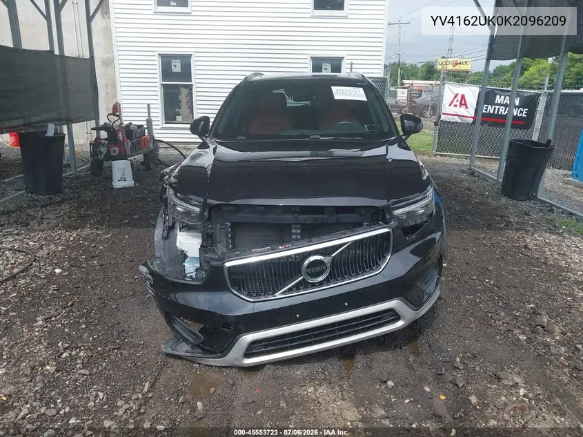 2019 Volvo Xc40 T5 Momentum VIN: YV4162UK0K2096209 Lot: 45553723