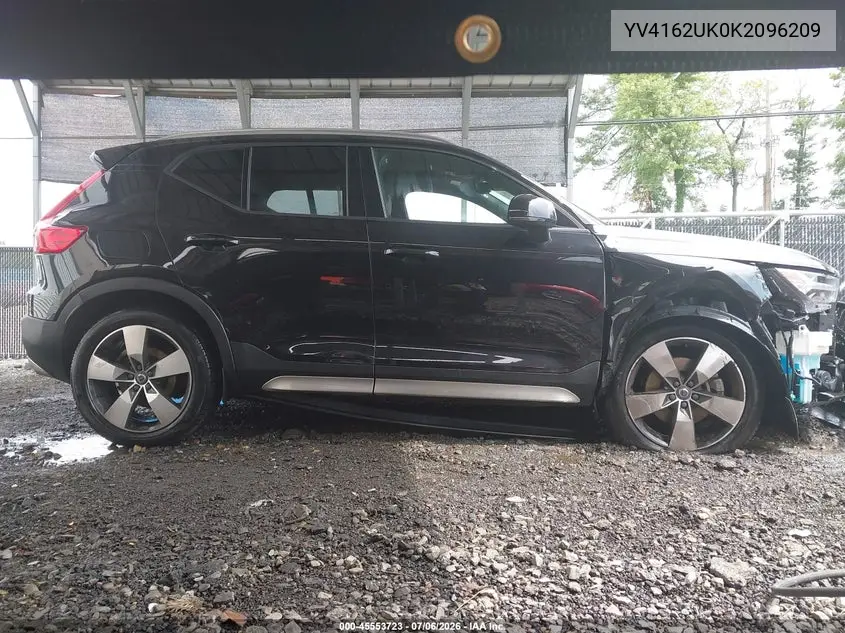 2019 Volvo Xc40 T5 Momentum VIN: YV4162UK0K2096209 Lot: 45553723