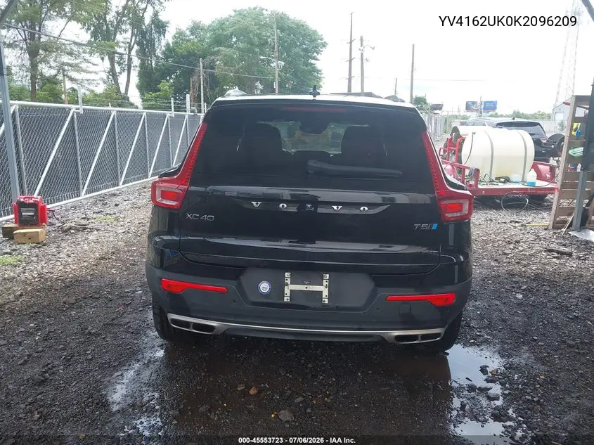 2019 Volvo Xc40 T5 Momentum VIN: YV4162UK0K2096209 Lot: 45553723