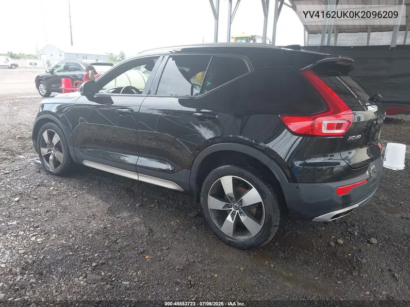 2019 Volvo Xc40 T5 Momentum VIN: YV4162UK0K2096209 Lot: 45553723