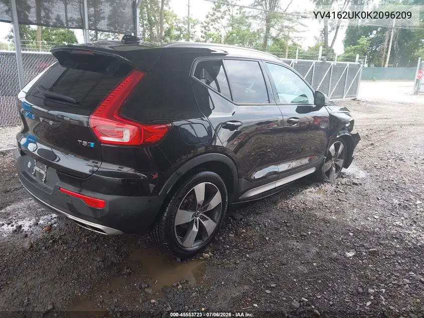 2019 Volvo Xc40 T5 Momentum VIN: YV4162UK0K2096209 Lot: 45553723