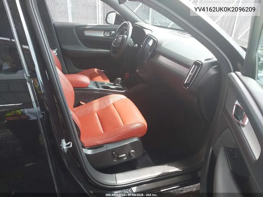 2019 Volvo Xc40 T5 Momentum VIN: YV4162UK0K2096209 Lot: 45553723