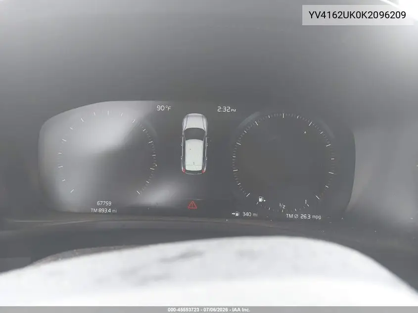 2019 Volvo Xc40 T5 Momentum VIN: YV4162UK0K2096209 Lot: 45553723