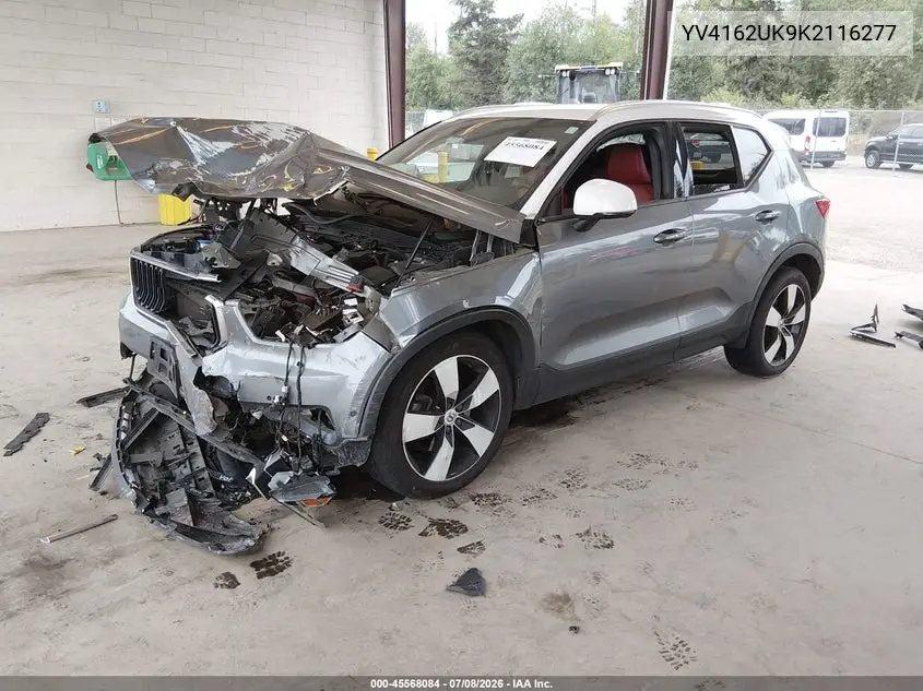 2019 Volvo Xc40 T5 Momentum VIN: YV4162UK9K2116277 Lot: 45568084