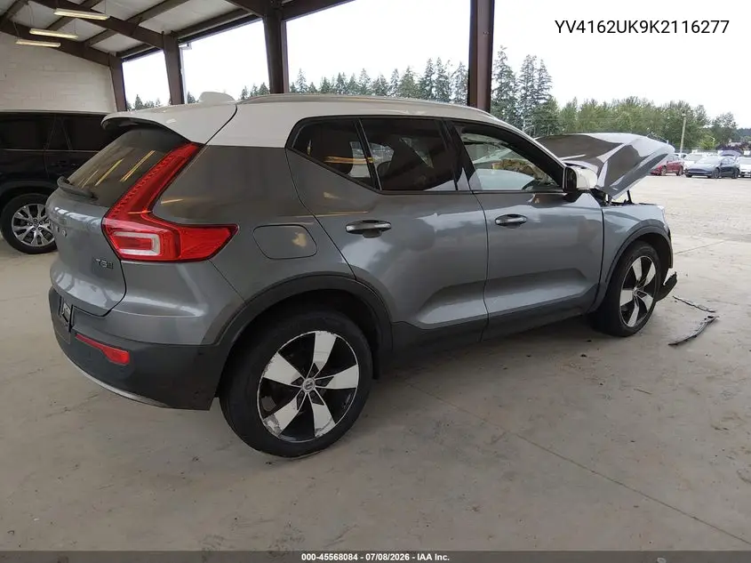 2019 Volvo Xc40 T5 Momentum VIN: YV4162UK9K2116277 Lot: 45568084