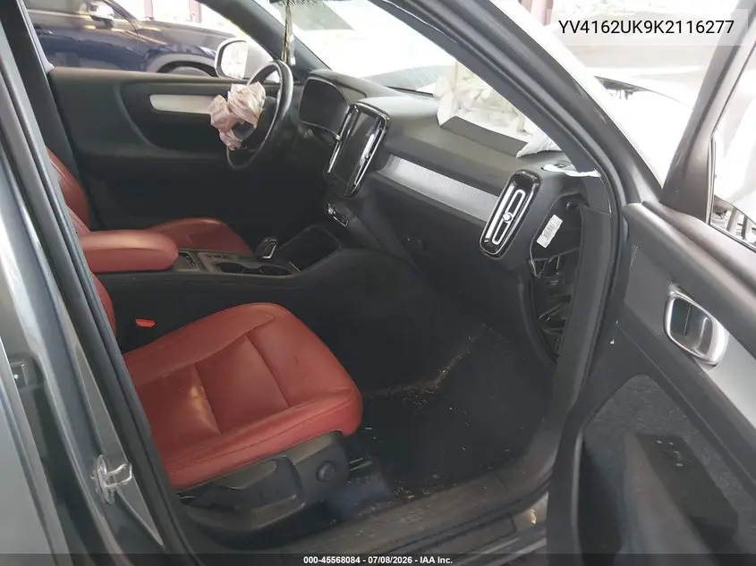2019 Volvo Xc40 T5 Momentum VIN: YV4162UK9K2116277 Lot: 45568084
