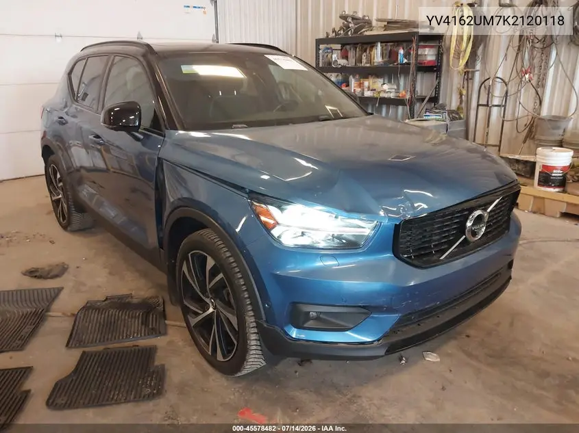2019 Volvo Xc40 T5 R-Design VIN: YV4162UM7K2120118 Lot: 45578482