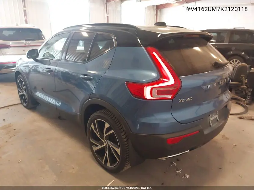 2019 Volvo Xc40 T5 R-Design VIN: YV4162UM7K2120118 Lot: 45578482