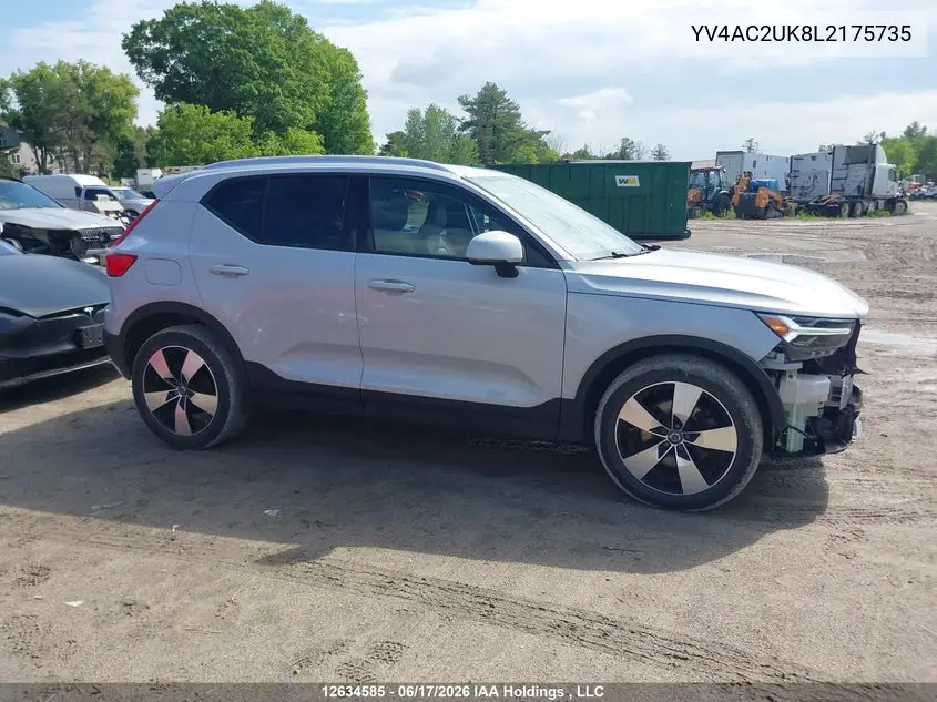 2020 Volvo Xc40 T4 Momentum VIN: YV4AC2UK8L2175735 Lot: 12634585