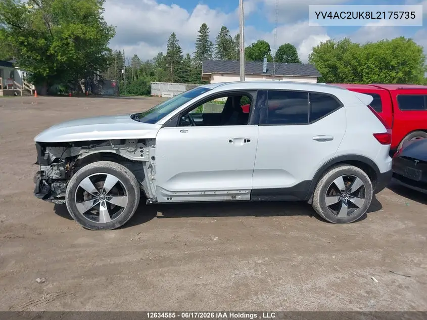 2020 Volvo Xc40 T4 Momentum VIN: YV4AC2UK8L2175735 Lot: 12634585