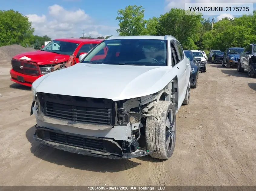 2020 Volvo Xc40 T4 Momentum VIN: YV4AC2UK8L2175735 Lot: 12634585