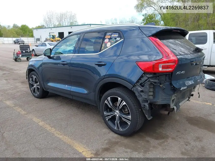 2020 Volvo Xc40 T5 Inscription VIN: YV4162UL4L2269837 Lot: 45083146