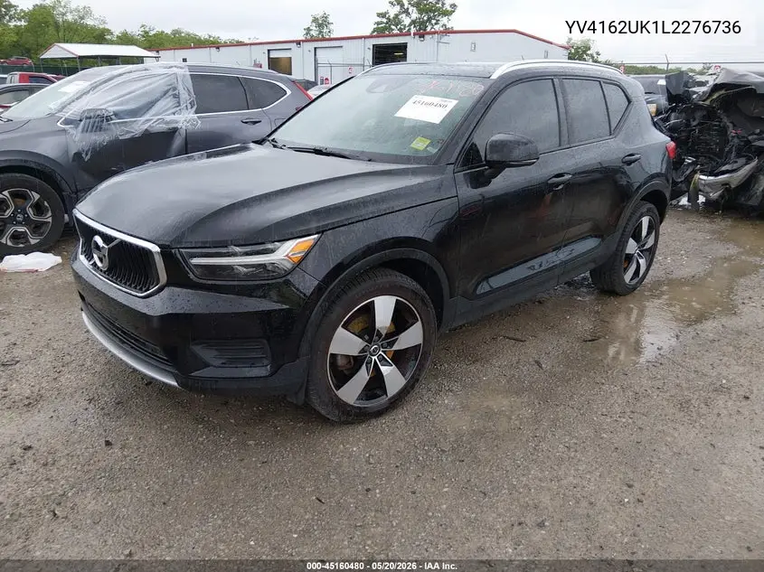2020 Volvo Xc40 T5 Momentum VIN: YV4162UK1L2276736 Lot: 45160480