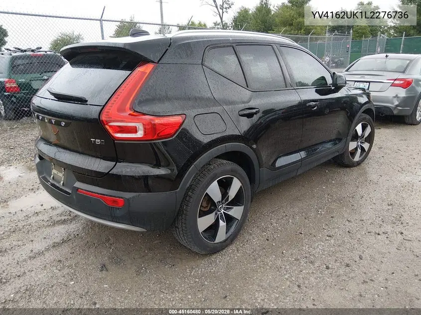 2020 Volvo Xc40 T5 Momentum VIN: YV4162UK1L2276736 Lot: 45160480