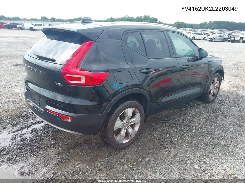 2020 Volvo Xc40 T5 Momentum VIN: YV4162UK2L2203049 Lot: 45458566